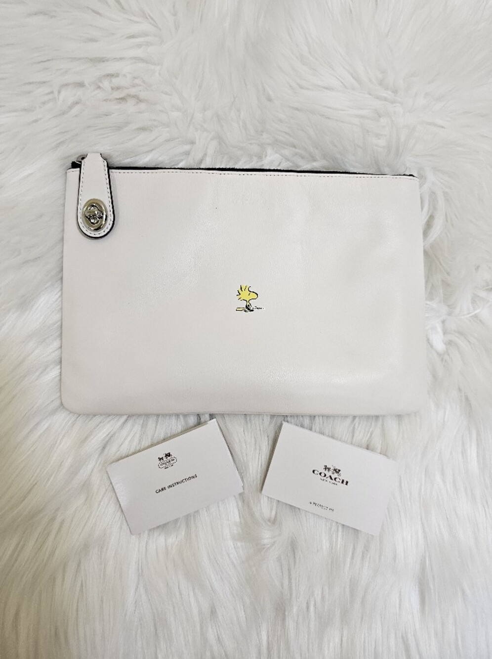 Coach X Peanuts Woodstock Folio White Limited Edition Number 56 of 100
